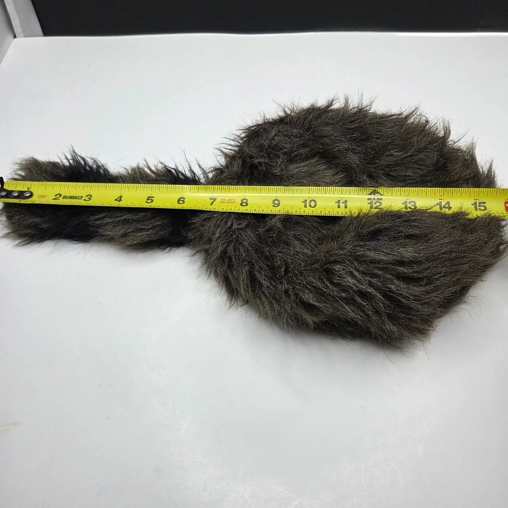 C-P Inc Raccoon Tail Hat Faux Fur Costume Accessory One Size Brown Striped Tail
